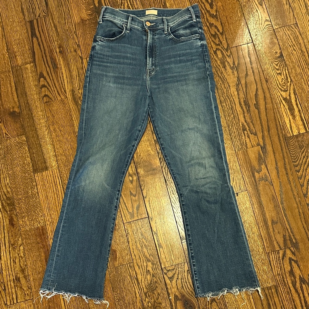 MOTHER the hustler ankle fray Jean; healing jar (size 28)